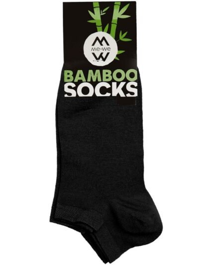 Κάλτσα Κοντή Bamboo MeWe   Μαύρο