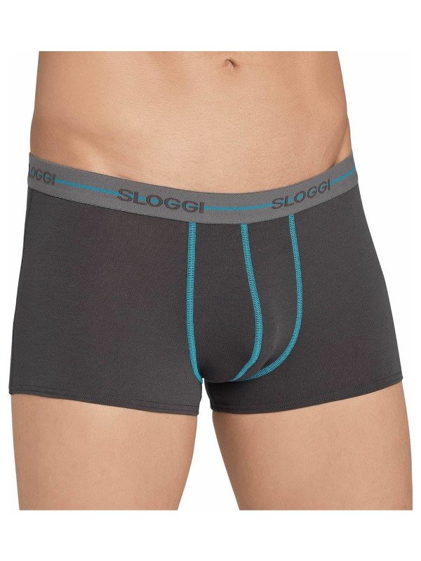Boxer Sloggi Hipster 2 τεμ. Γκρι σκούρο/Ανθρακί - Image 7