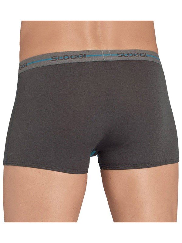 Boxer Sloggi Hipster 2 τεμ. Γκρι σκούρο/Ανθρακί - Image 6