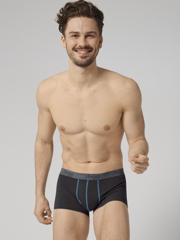 Boxer Sloggi Hipster 2 τεμ. Γκρι σκούρο/Ανθρακί - Image 5