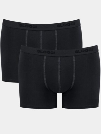 Boxer Sloggi 24/7 Short 2 τεμ. Μαύρο