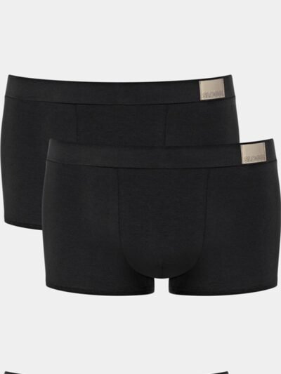 Boxer Sloggi Hipster Go Natural 2 τεμ. Μαύρο