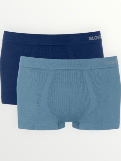 Boxer Sloggi Go Smooth Hipster 2 τεμ. Μπλε/Ραφ