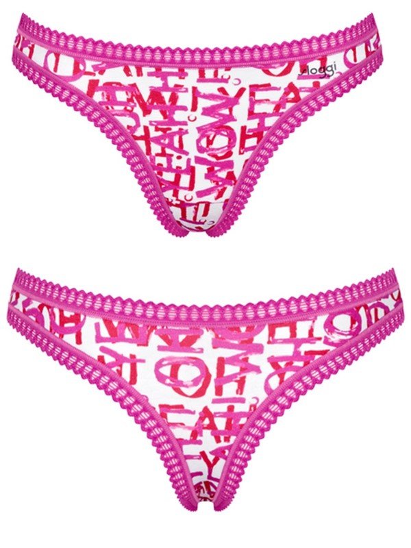 Sloggi Go Crush String 3 τεμ. M020 Φούξια/Λιλά/Εμπριμέ - Image 2