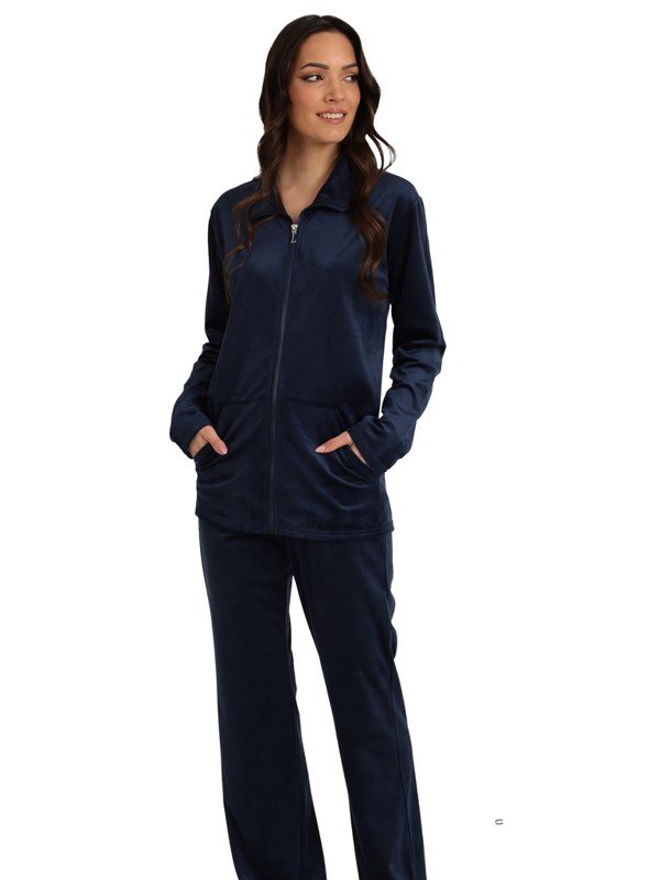 Σετ Homewear Βελούδο Lydia Μαρίν