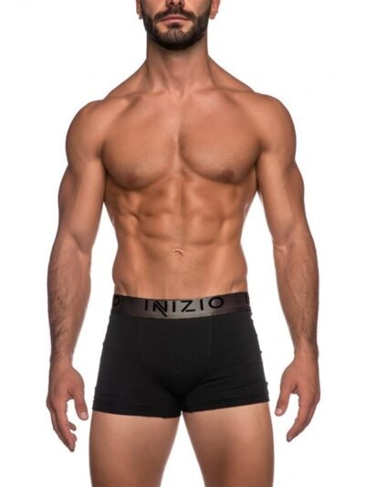 Ανδρικά Boxer Inizio 2 τεμ.  Mαύρο/Mαύρο(Μπρονζέ ανθρακί)