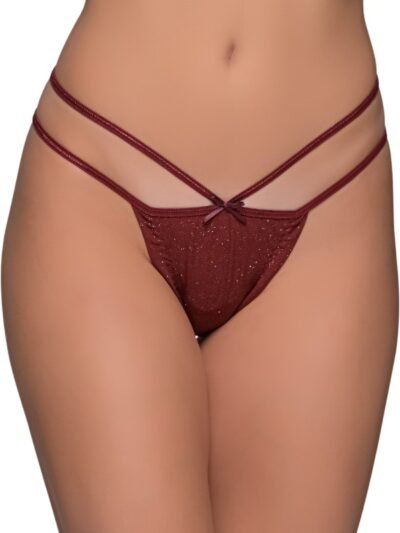 Tanga String Λύκρα Milena by Paris Μπορντώ