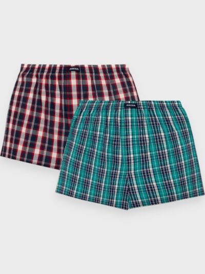 Boxer ύφασμα Μινέρβα 2 τεμ.  MARIN RED-GREEN