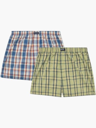 Boxer ύφασμα Μινέρβα 2 τεμ.  KHAKI-ORANGE