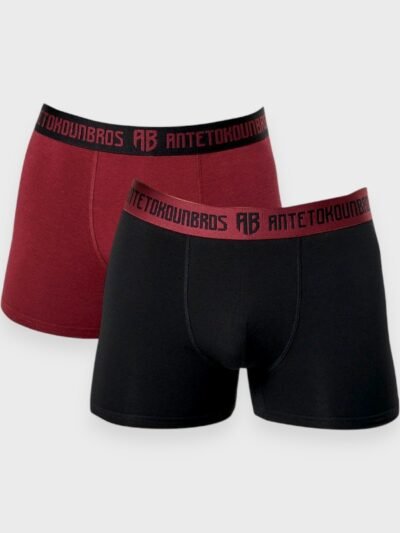 Boxer Antetokounbros 2 τεμ.  Κόκκινο/Μαύρο