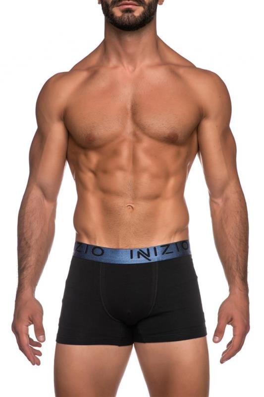 Ανδρικά Boxer Inizio 2 τεμ. Mαύρο/Mαύρο(Τζιν) - Image 3