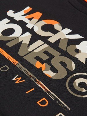 Alternative view of Μπλούζα Αγόρι Βαμβακερή Jack & Jones 6-16 ετών  Μαύρο