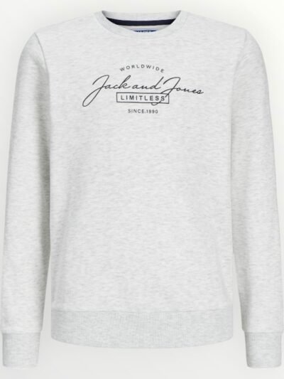Μπλούζα Αγόρι Φούτερ Jack & Jones 6-16 ετών  Γκρι Μελανζέ
