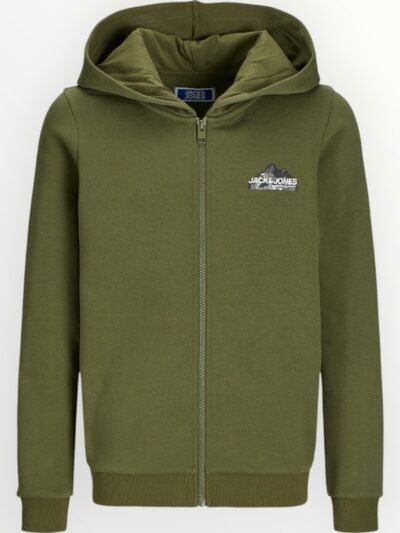 Ζακέτα Jack & Jones 6-16 ετών  Χακί