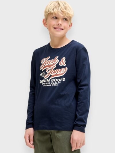 Alternative view of Μπλούζα Αγόρι Βαμβακερή Jack & Jones 6-16 ετών  Μαρίν