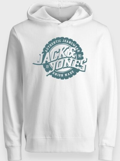Μπλούζα Αγόρι Φούτερ Jack & Jones 6-16 ετών  Λευκό