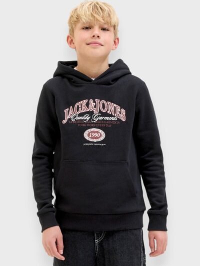 Alternative view of Μπλούζα Αγόρι Φούτερ Jack & Jones 6-16 ετών  Μαύρο