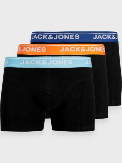 Boxer παιδικά Jack & Jones 3 τεμ.  Μαύρο