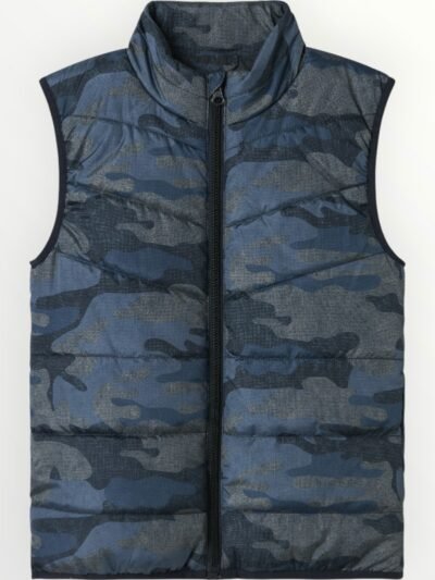 Μπουφάν Αμάνικο Name It 6-14 ετών  Μπλε Camo