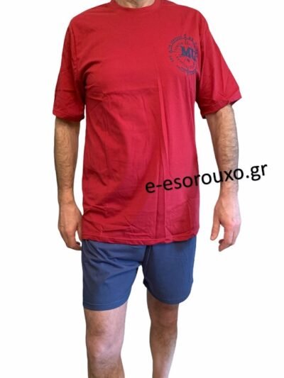 Πυζάμα Mario Uomo  Μπορντώ/Μαρίν