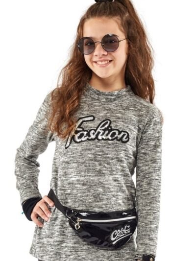 Μπλούζα Εβίτα 6-16 ετών  Γκρι μελανζέ
