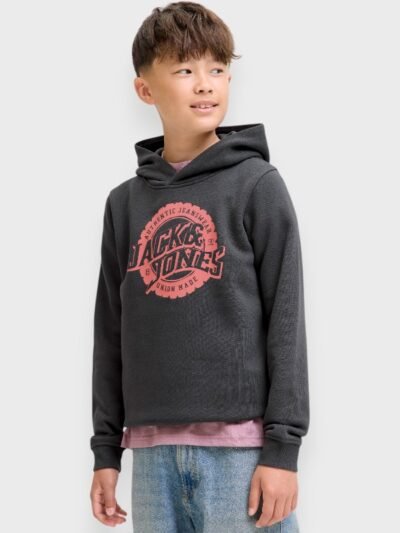Alternative view of Μπλούζα Αγόρι Φούτερ Jack & Jones 6-16 ετών  Ανθρακί