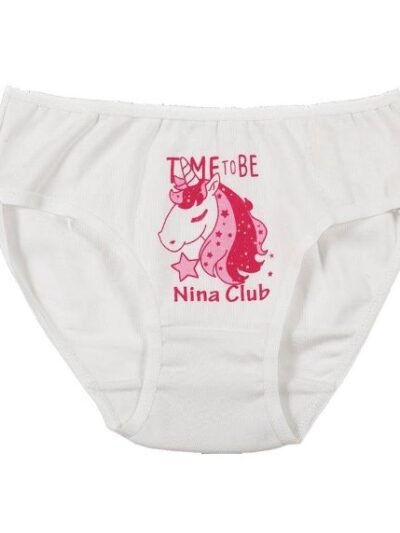 Κυλοτάκι Παιδικό βαμβακερό Nina Club  Λευκό