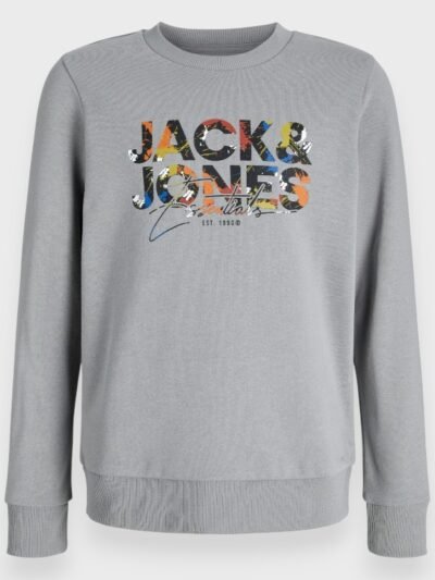 Μπλούζα Αγόρι Φούτερ Jack & Jones 2-8 ετών  Γκρι