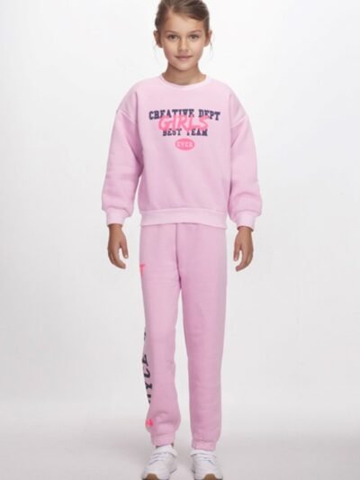 Φόρμα Φούτερ Κορίτσι Joyce 6-14 ετών Λιλά